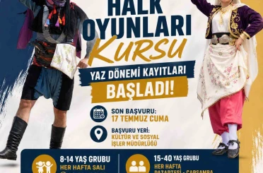 Nazilli Belediyesi halk oyunları yaz dönemi kursları başlıyor 