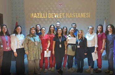 Nazilli’de ameliyathane hemşireleri sertifikalarını aldı 