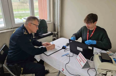 Nazilli’de Emniyet Teşkilatı’ndan Kızılay’a kan desteği 