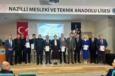 Nazilli’de projeleri ile dereceye giren okullar için ödül töreni düzenlendi 