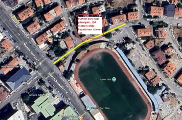 Nevşehir Bahçelievler Mahallesi’nde geçici trafik düzenlemesi 