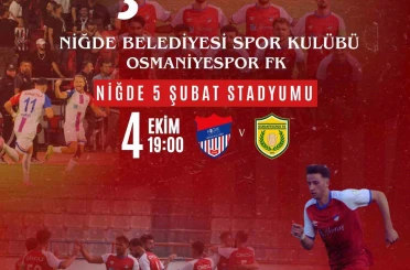 Niğde Belediyespor, Osmaniyespor maçına hazır 
