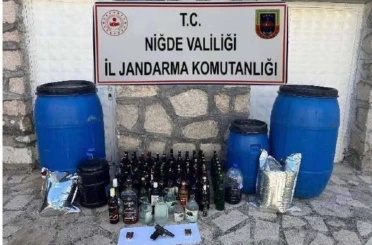 Niğde’de jandarmadan kaçak alkol operasyonu