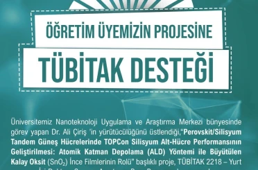 Niğde Ömer Halisdemir Üniversitesi TÜBİTAK desteği aldı 
