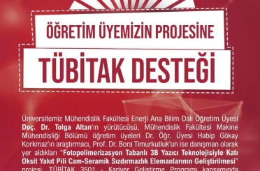 Niğde Ömer Halisdemir Üniversitesi’ne bir TÜBİTAK desteği daha 