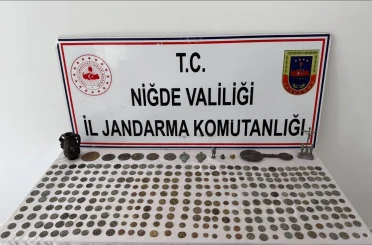 Niğde otogarında 334 parça tarihi eser ele geçirildi 