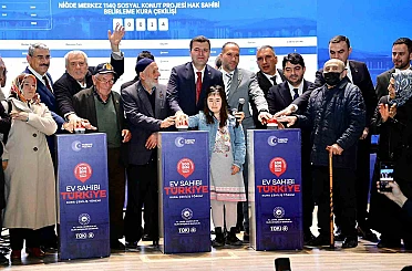 Niğde’de 2 bin 604 sosyal konutun hak sahipleri kura ile belirlendi 