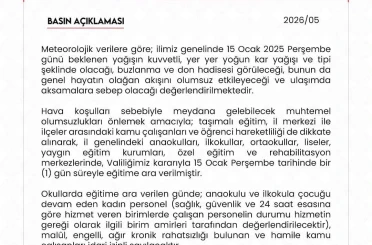 Niğde’de eğitime kar engeli 