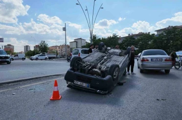 Niğde’de otomobil takla attı: 1 yaralı 