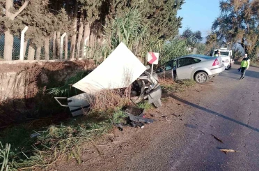 Ödemiş’te hatalı sollama kazası: 3 yaralı 