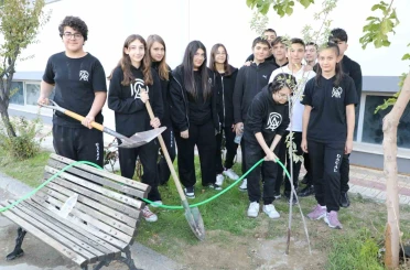 Öğrenciler iklim değişikliğine dikkat çekti 