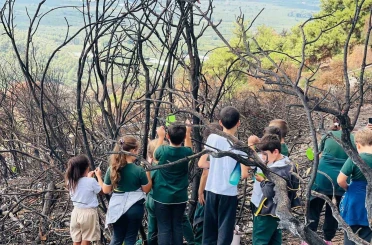 Öğrenciler küllerinden doğacak ormanlara nefes oldu 