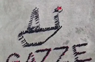 Öğrencilerden Gazze’ye destek mesajı 