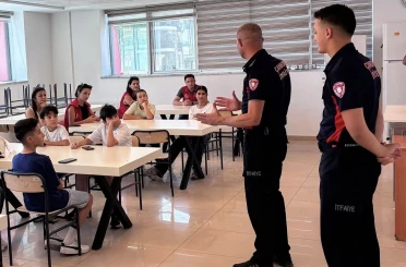 Öğrencilere itfaiyecilik mesleği anlatıldı 