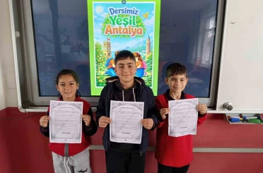 Öğrencilerin bu haftaki dersi: Yeşil Antalya 