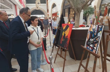 Öğrencilerin yıl boyunca emek verdikleri eserler görücüye çıktı 
