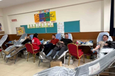 Okulda kan bağışı kampanyası 