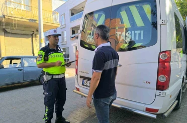 Okulun ilk gününde servislere sıkı denetim 