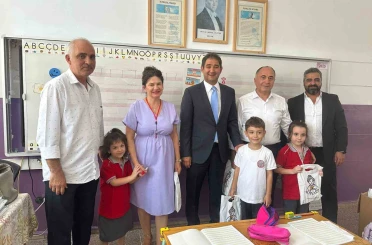 Okulun ilk haftasında çocukların yüzü güldü 