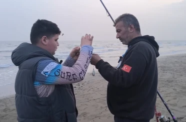 Oltalar, birincilik için denize atıldı 