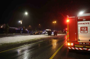 Önce otomobiliyle takla attı, sonra kaza yerinden kaçtı