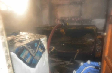 Ordu’da apartmanın zemin katında yangın 