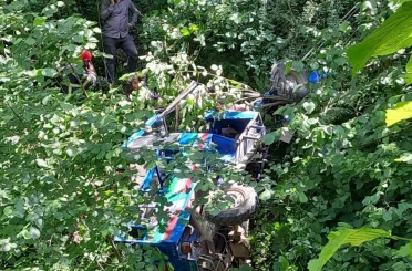 Ordu’da devrilen patpatın sürücüsü hayatını kaybetti 