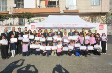 Ordu’da minik öğrenciler "sağlık elçisi" oluyor 