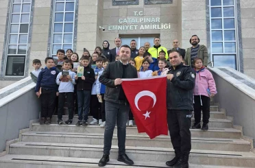 Ordu’da minikler kitaplarını emniyet teşkilatı birlikte okudu 