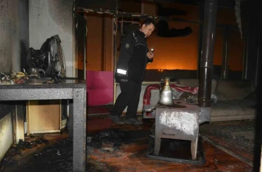 Ordu’da sobadan çıkan yangında anne ve oğlu yaralandı 