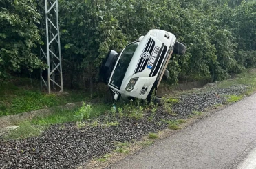 Ordu’da SUV araç devrildi, sürücü yara almadan kurtuldu 