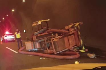 Ordu’da tünelde patoz kazası: Sürücü yaralandı 