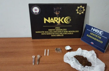 Ordu’da uyuşturucu operasyonlarında 2 şüpheliye adli işlem 