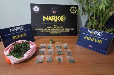 Ordu’da uyuşturucu operasyonlarında 2 tutuklama 