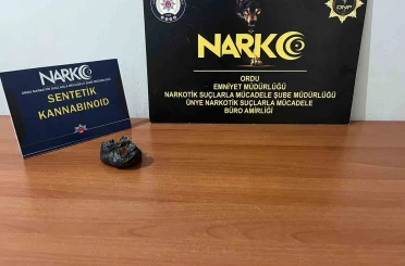 Ordu’da uyuşturucu operasyonunda 1 tutuklama 