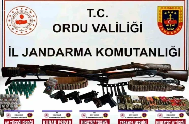 Ordu’da yasa dışı silah ve uyuşturucu operasyonu: 4 gözaltı 