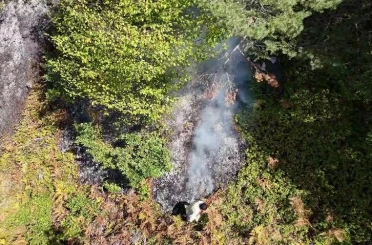 Orman yangınının 2’nci gününde de soğutma çalışmaları sürüyor 