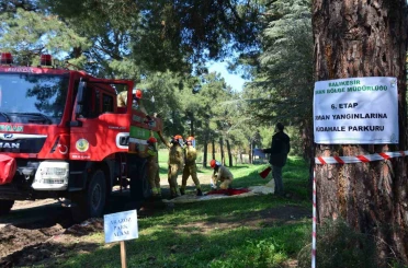 Ormancılar madalya için kıyasıya yarıştı 