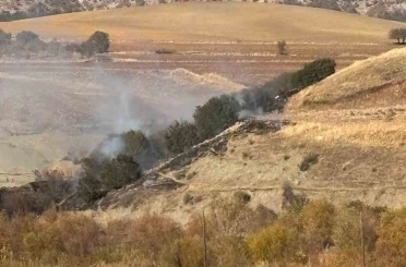 Ormanlık alanda korkutan yangın 