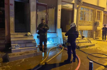 Ortaköy’de korkutan yangın 