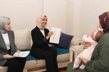 Osmangazi Belediyesi yeni doğum yapan annelerin yanında 