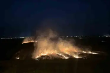Osmaniye’de anız yangını
