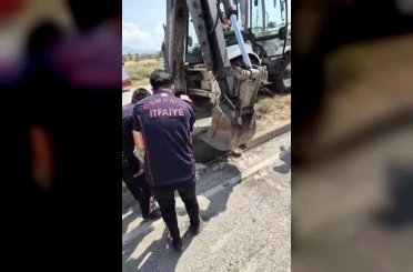 Osmaniye’de mazgala düşen yavru kedi itfaiye ekiplerince kurtarıldı 