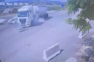 Osmaniye’de tanker ile otomobil çarpıştı: 2 yaralı 