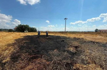 Otluk alanda çıkan yangın büyümeden söndürüldü 