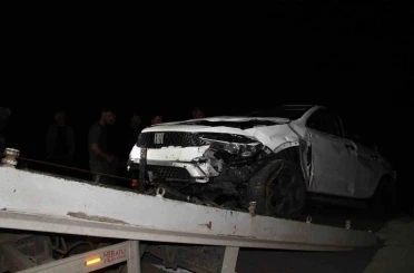 Otomobil fındık bahçesine uçtu: 2 yaralı 