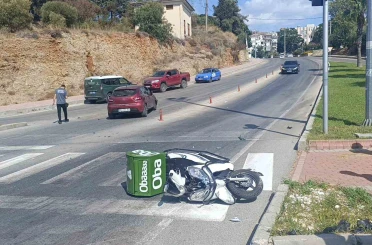 Otomobil ile motosiklet çarpıştı: 1 yaralı 