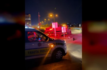Otomobil refüje çıktı 