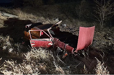 Otomobilin devrilmesiyle 1 kişi yaralandı