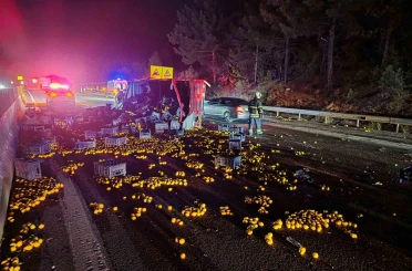 Otoyolda zincirleme kaza: 1 ağır yaralı 